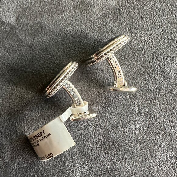David Yurman Exotic Stone Cufflinks w/ Pietersite - Picture 8 of 12